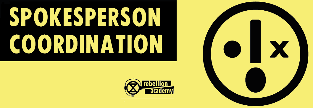 banner image saying "spokesperson coordination"